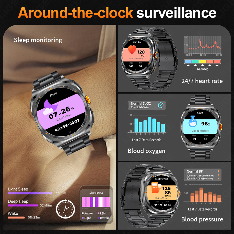 LIGE 2025 Watch Wireless Earph - Definition Of Outdoor Sport ulasan dan harga