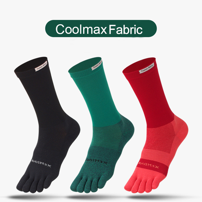 1/5 Pairs Men's High Crew Five - Outdoor Sport Hose ulasan dan harga