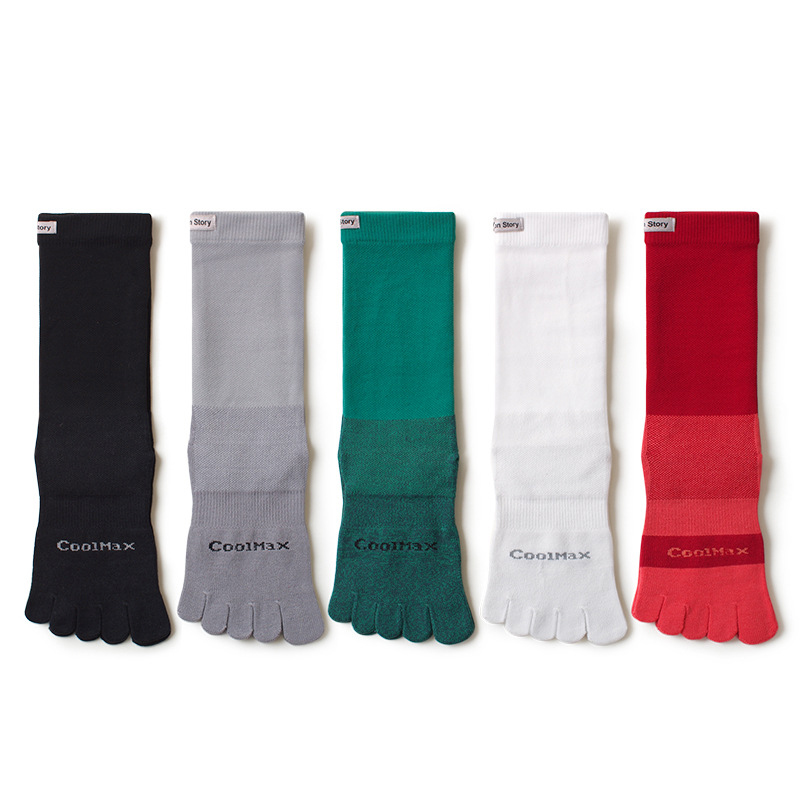1/5 Pairs Men's High Crew Five - Outdoor Sport Hose ulasan dan harga