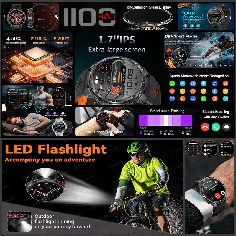 T-REX 3 Military Smartwatch Me - Definition Of Outdoor Sport ulasan dan harga