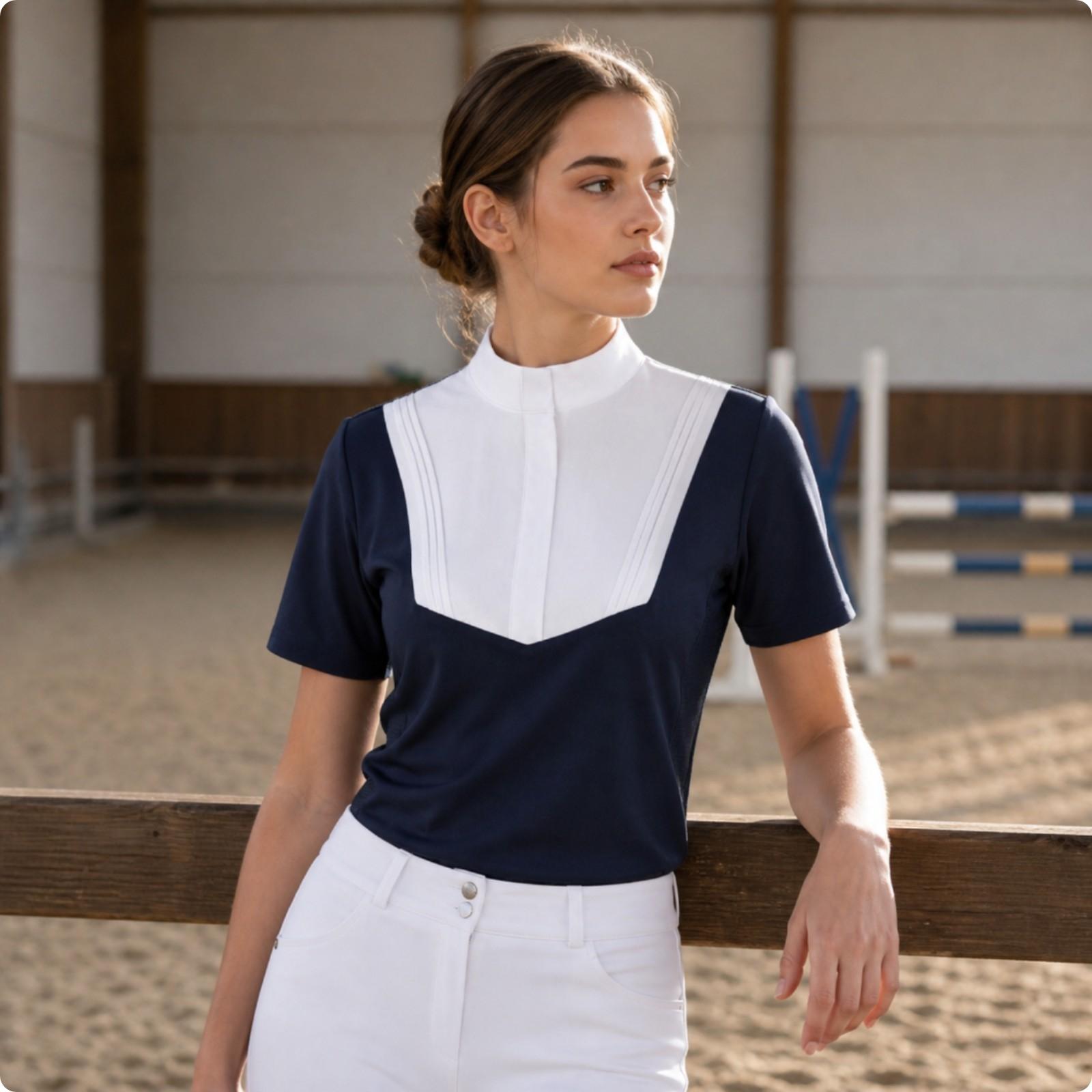 Women Horse Riding T Shirt Ath - Polo Shirt Equestrian ulasan dan harga