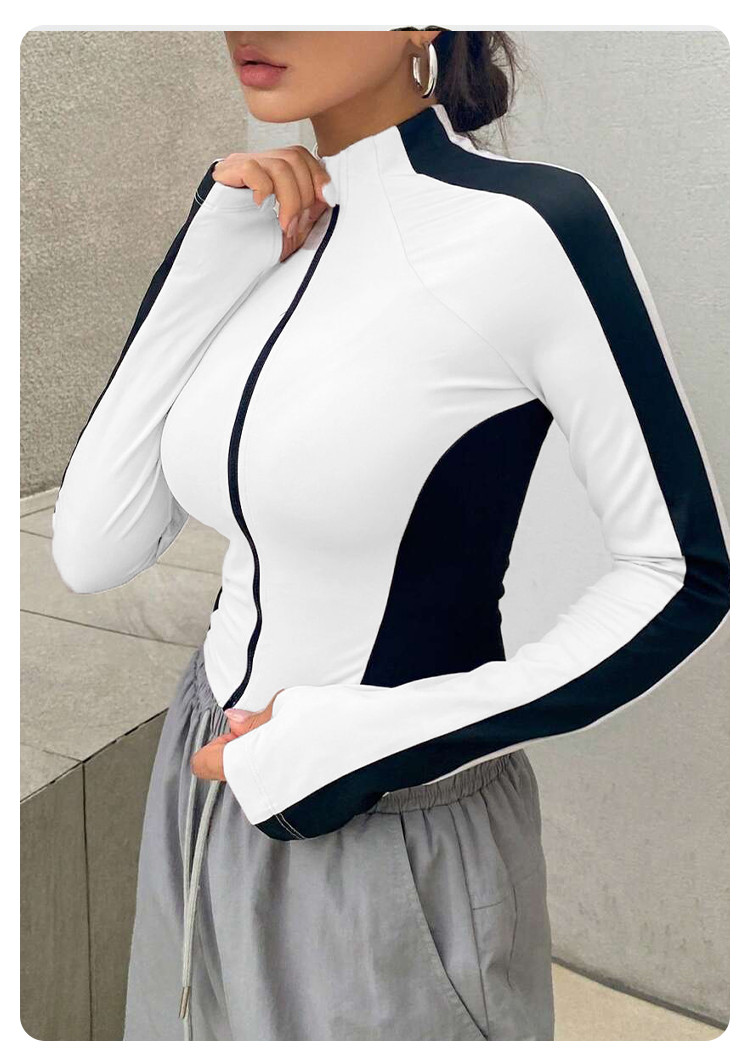 Yoga Clothes Stand Up Collar J - Outdoor Sport Jacket ulasan dan harga