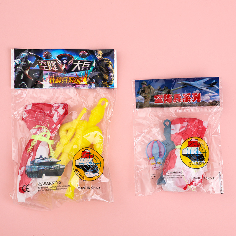 10pcs Plastic Ejecting Parachu - Outdoor Sport For Kids ulasan dan harga