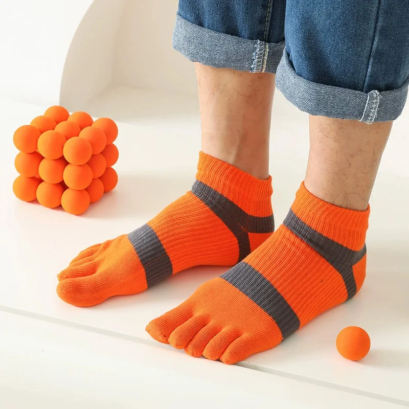 1/5 Pairs Mans Five Finger Ank - Outdoor Sport Hose ulasan dan harga