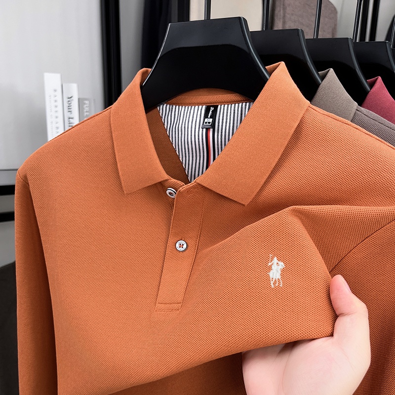 Autumn new men clothing brand  - Polo Shirt Equestrian ulasan dan harga